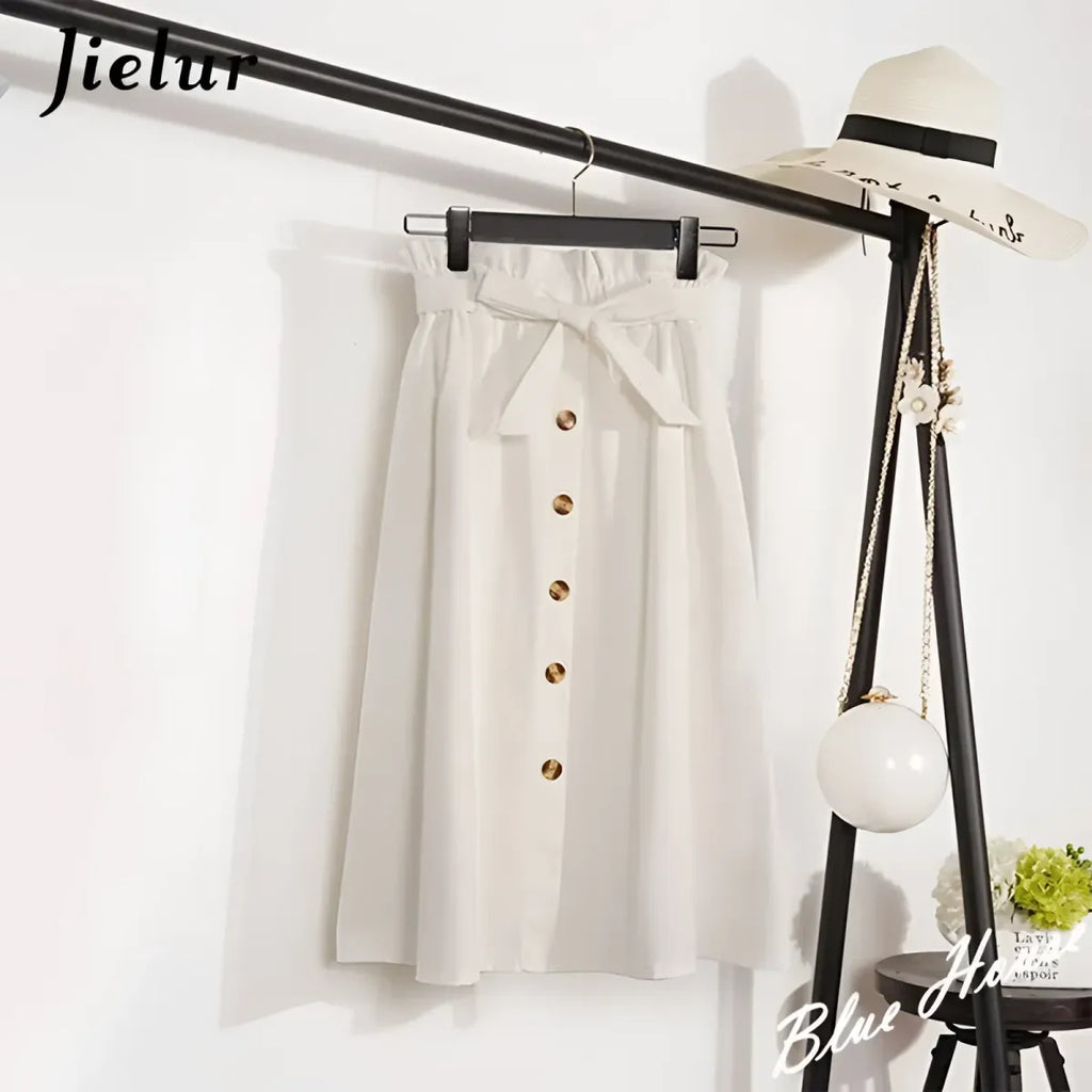Elegant High Waist Pleated Skirts