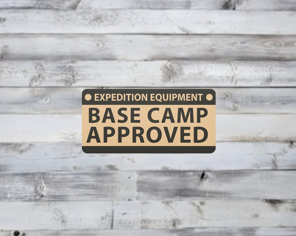 Base Camp Approved Vinyl Sticker