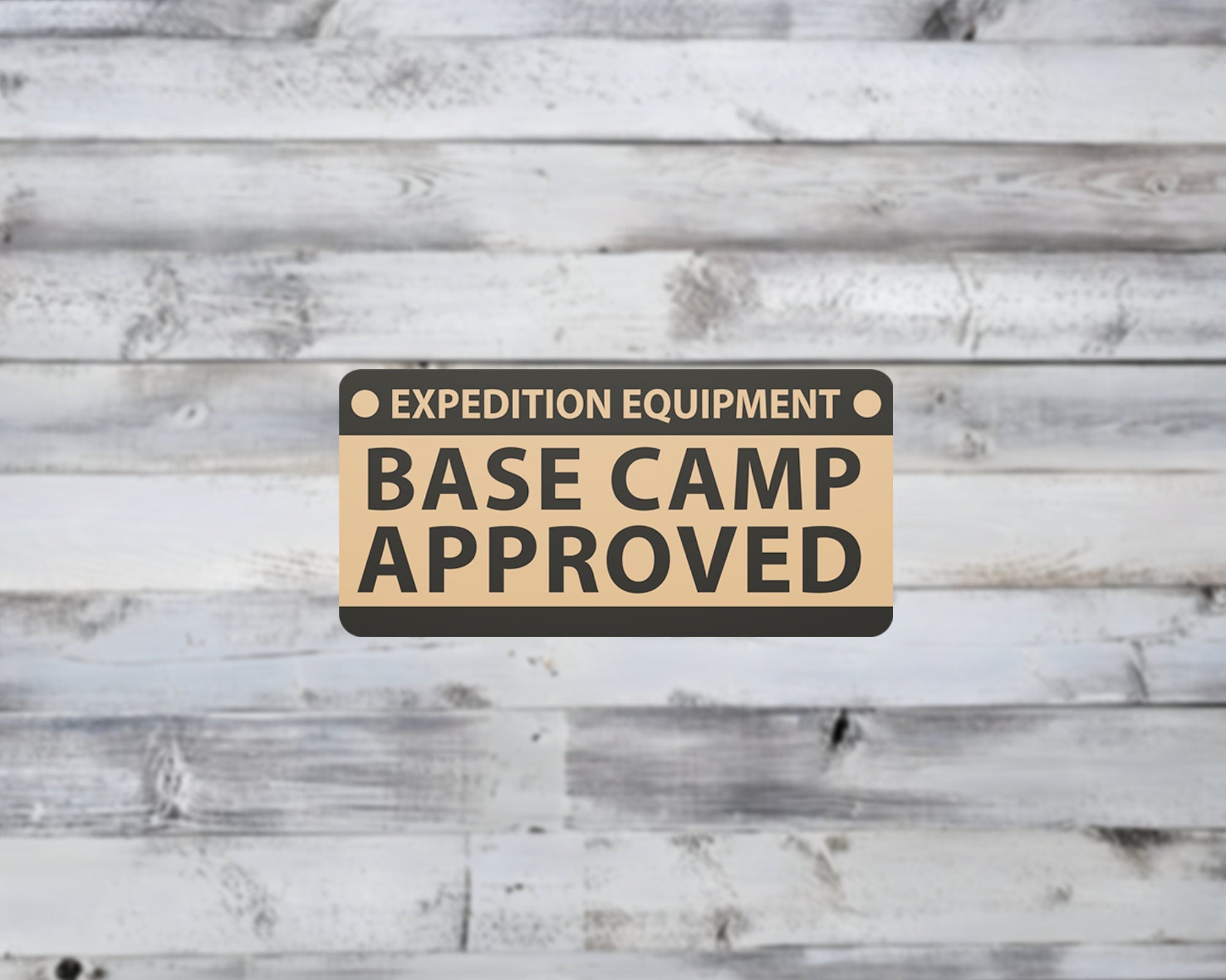 Base Camp Approved Vinyl Sticker
