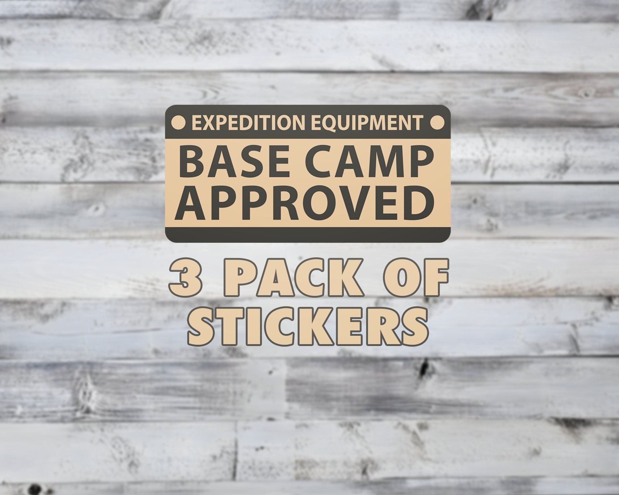 Base Camp Approved Vinyl Sticker