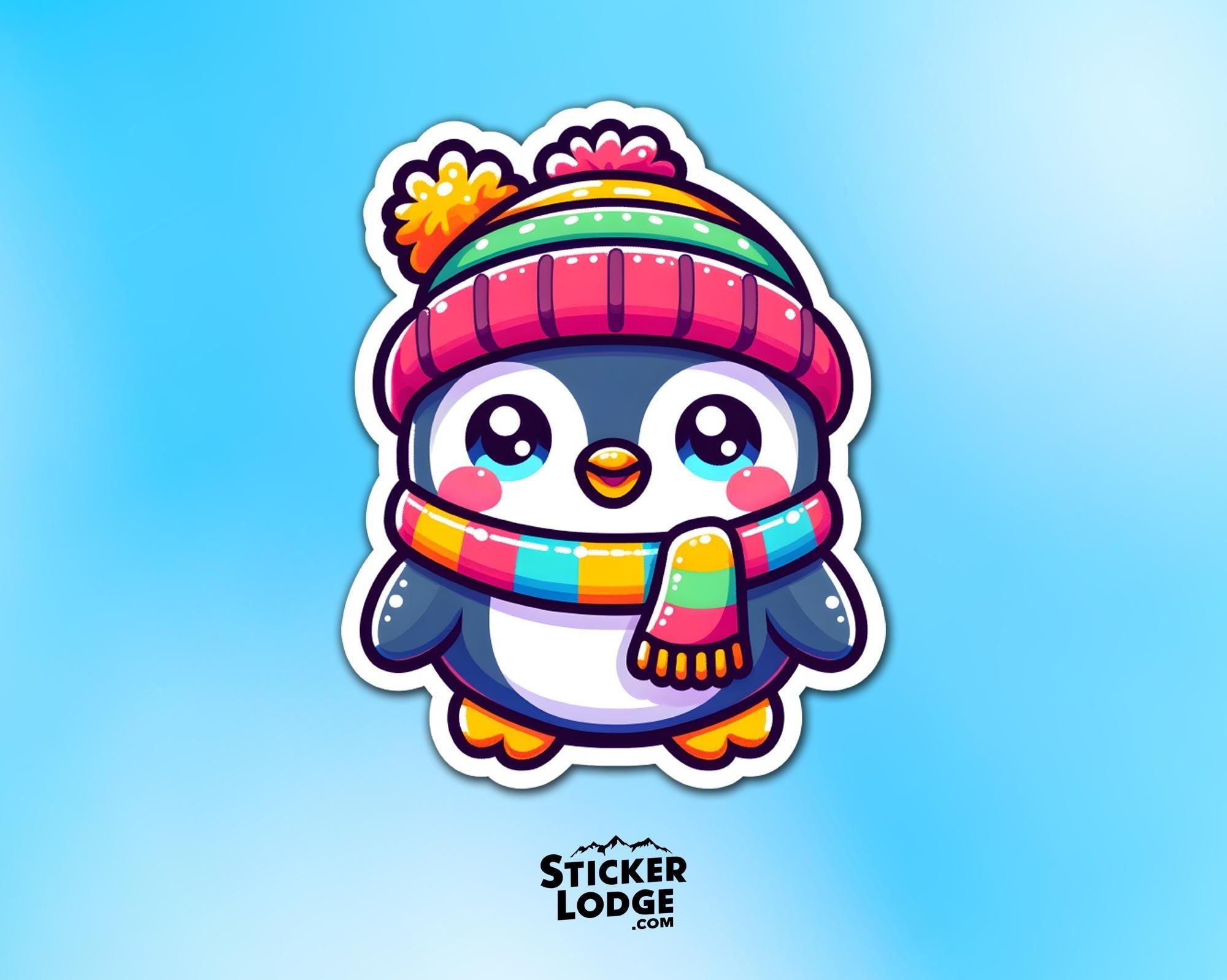 Kawaii Penguin Vinyl Sticker