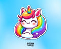 Rainbow Unicorn Vinyl Sticker