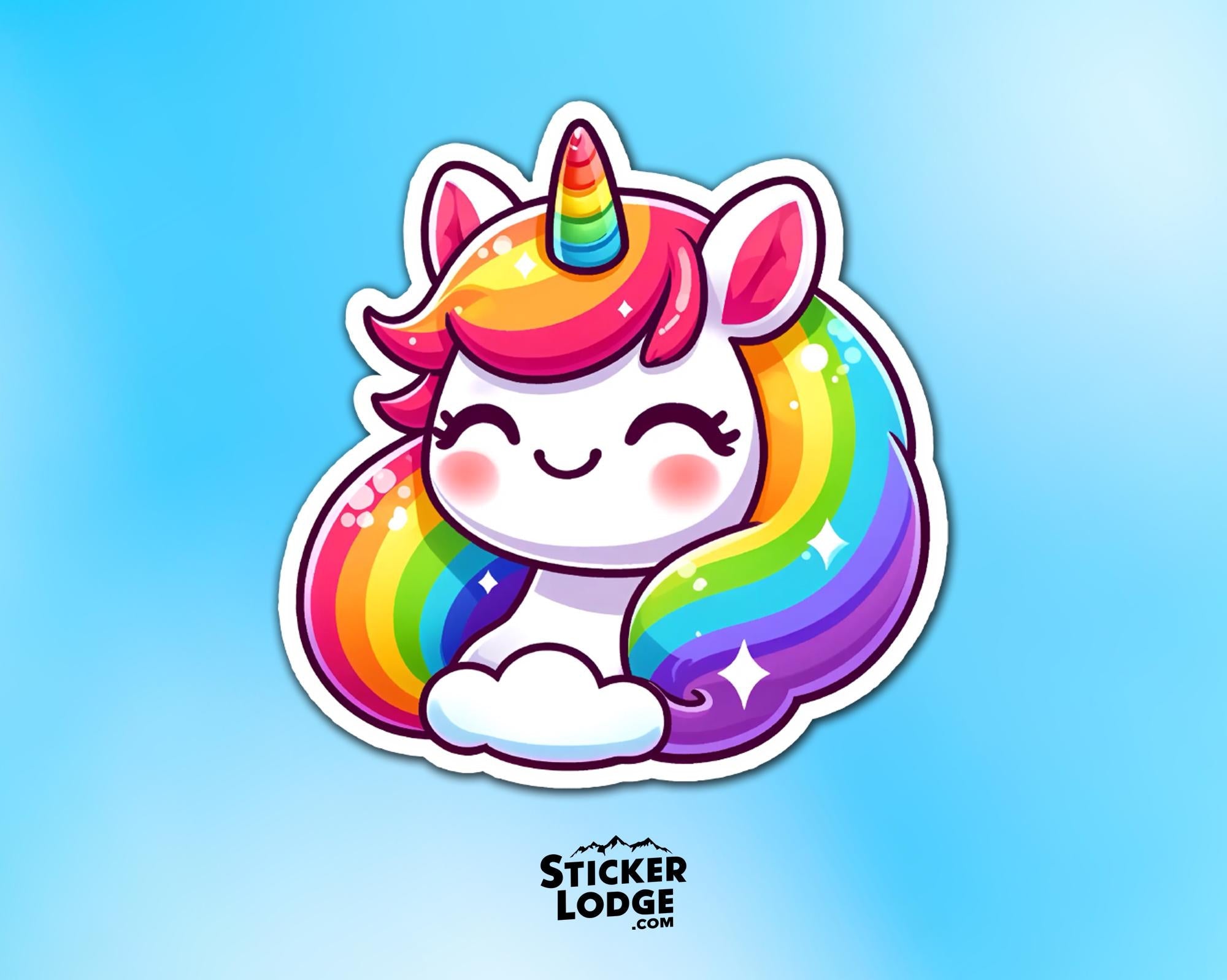 Rainbow Unicorn Vinyl Sticker