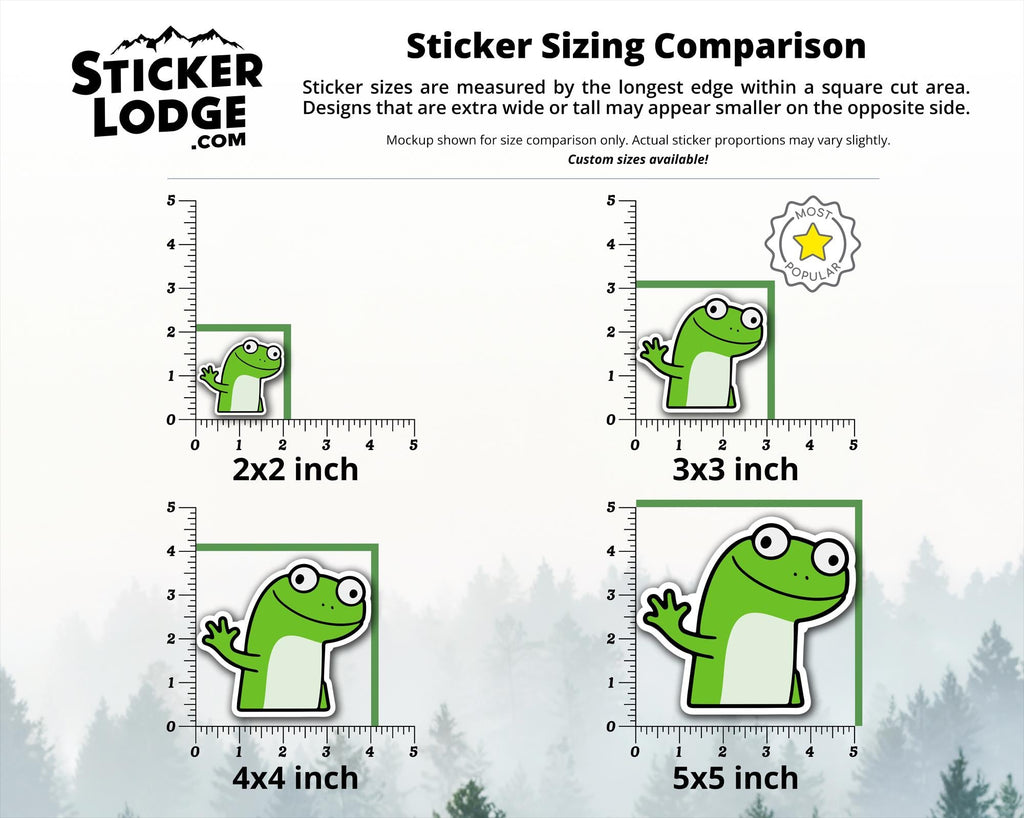 Lizard Meme Vinyl Sticker