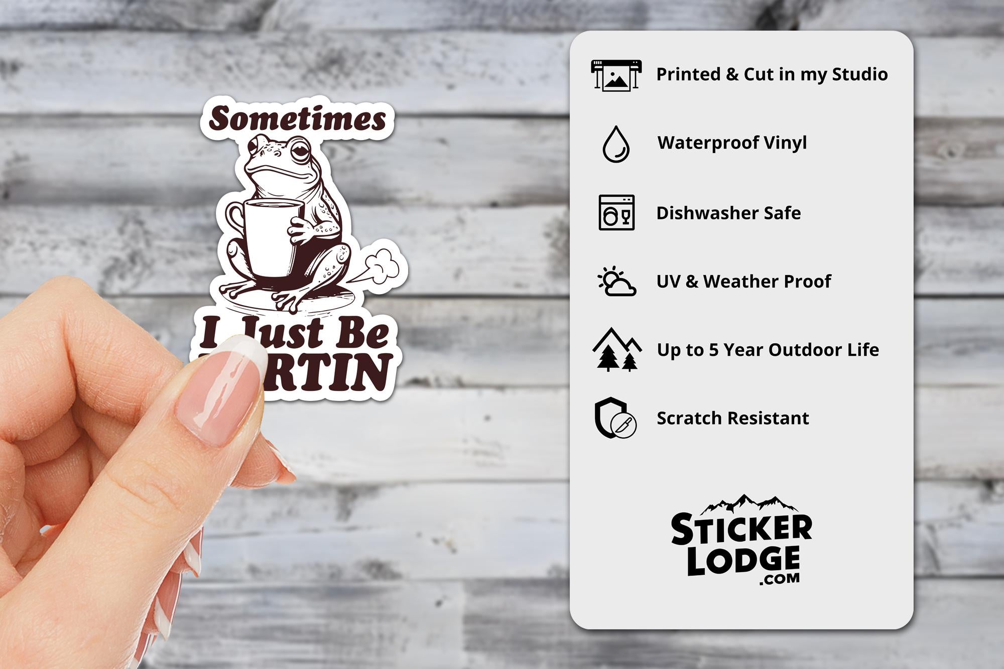 Sometimes I Just Be Fartin Vinyl Sticker
