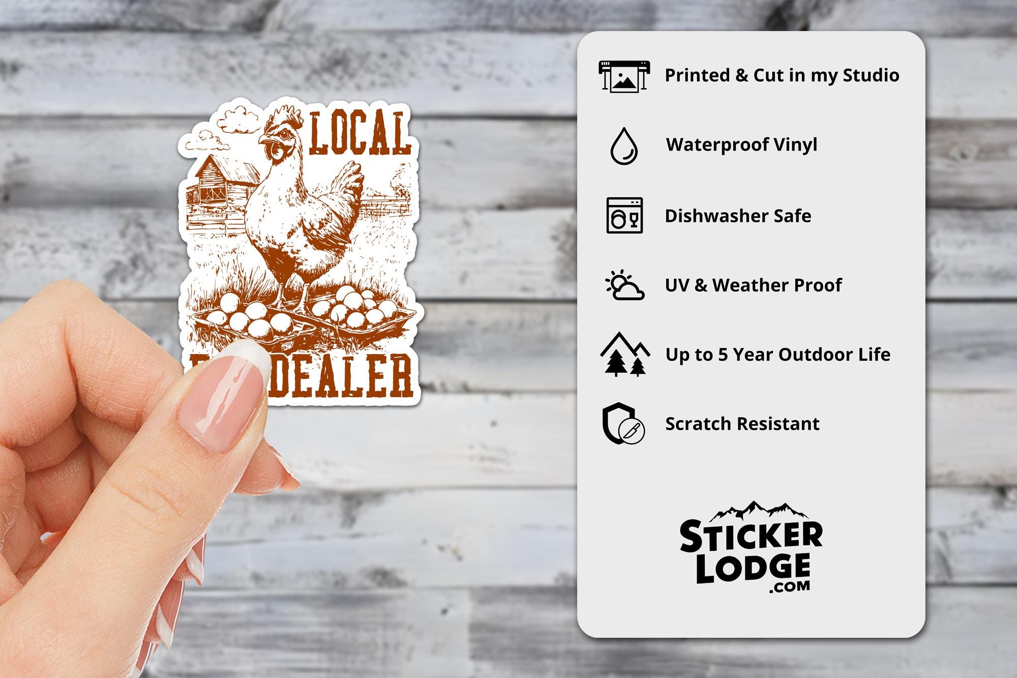 Local Egg Dealer Vinyl Sticker