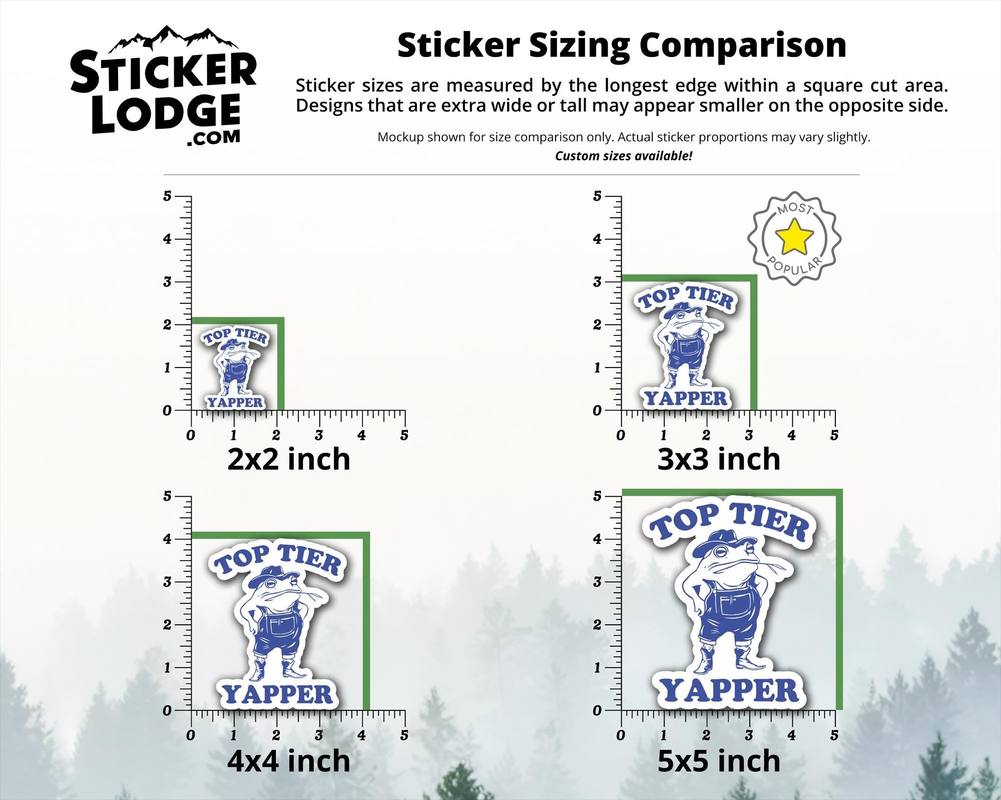 Top Tier Yapper Vinyl Sticker