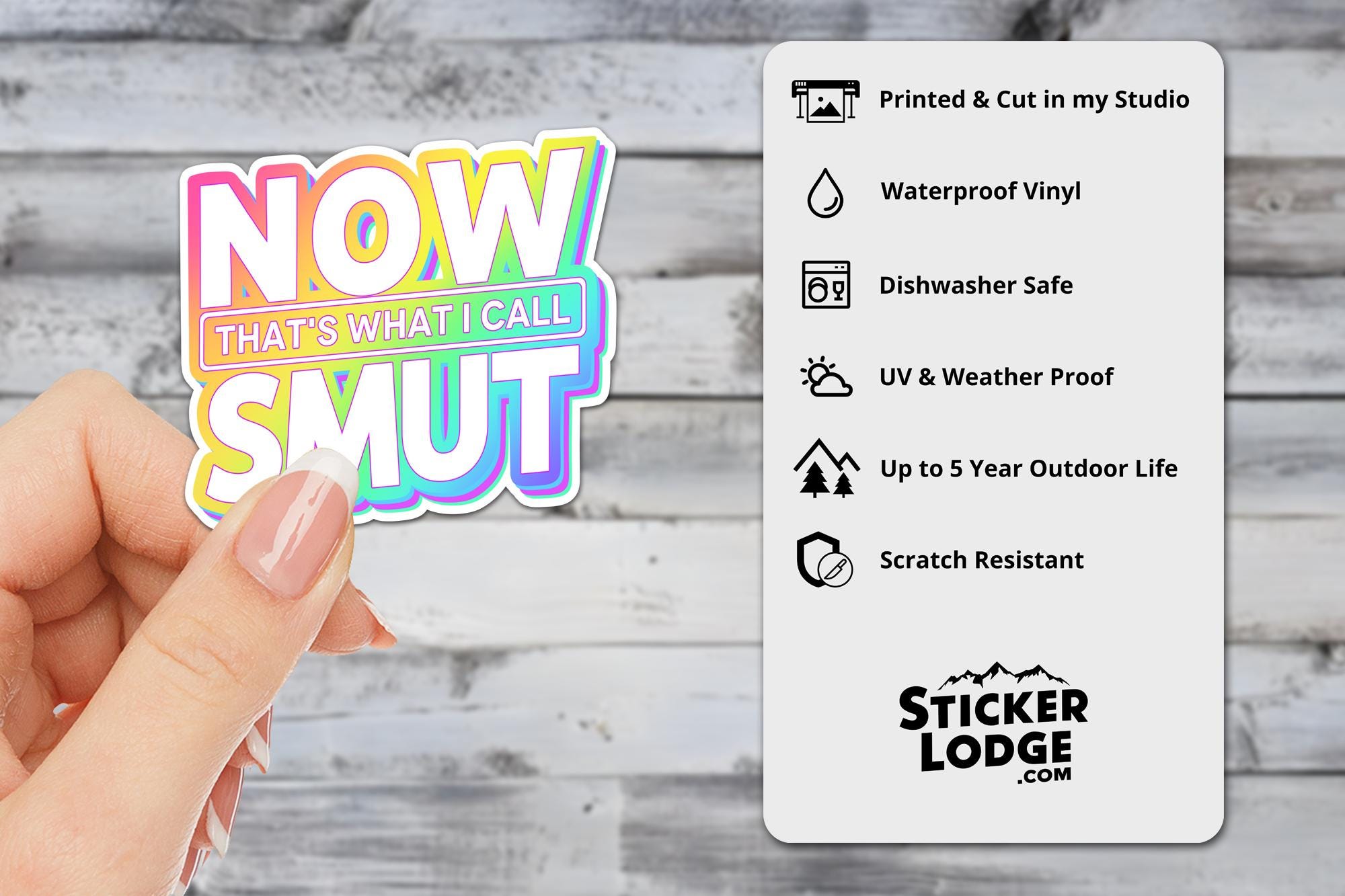Now Thats What I Call Smut Vinyl Sticker