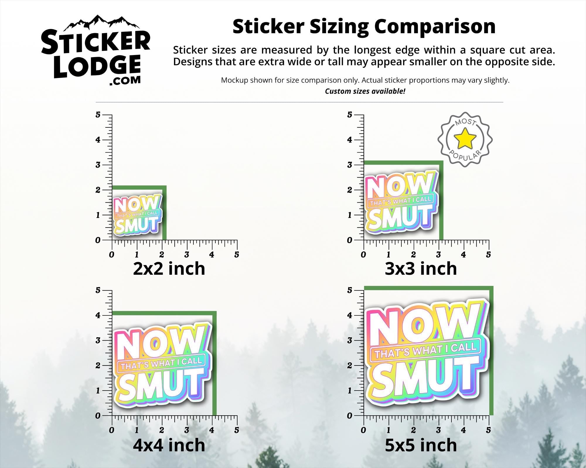 Now Thats What I Call Smut Vinyl Sticker