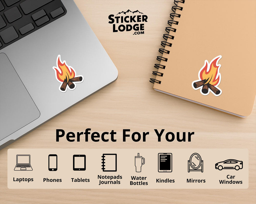 Cozy Campfire Vinyl Sticker