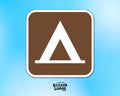 Camping National Park Symbol Vinyl Sticker