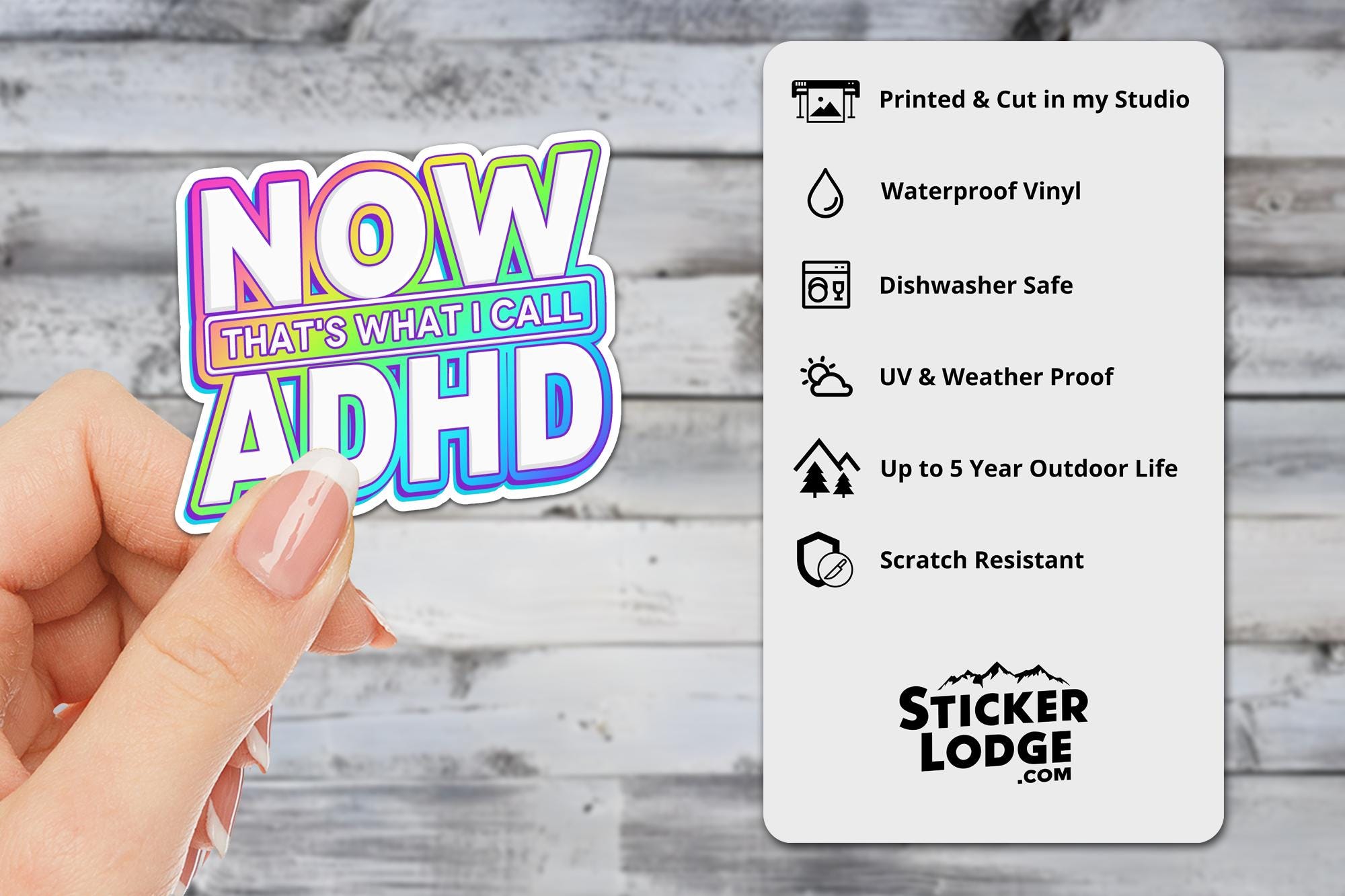 Now Thats What I Call ADHD Vinyl Sticker