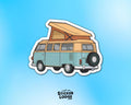 Vintage Van Life Campervan Vinyl Sticker