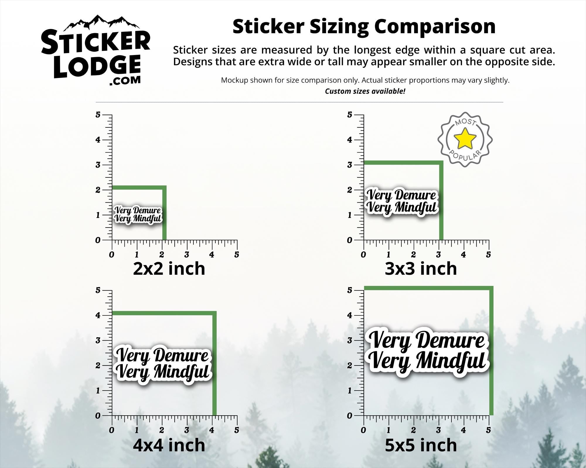 Very Demure Very Mindful Vinyl Sticker