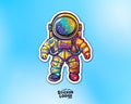 Cosmic Astronaut Vinyl Sticker