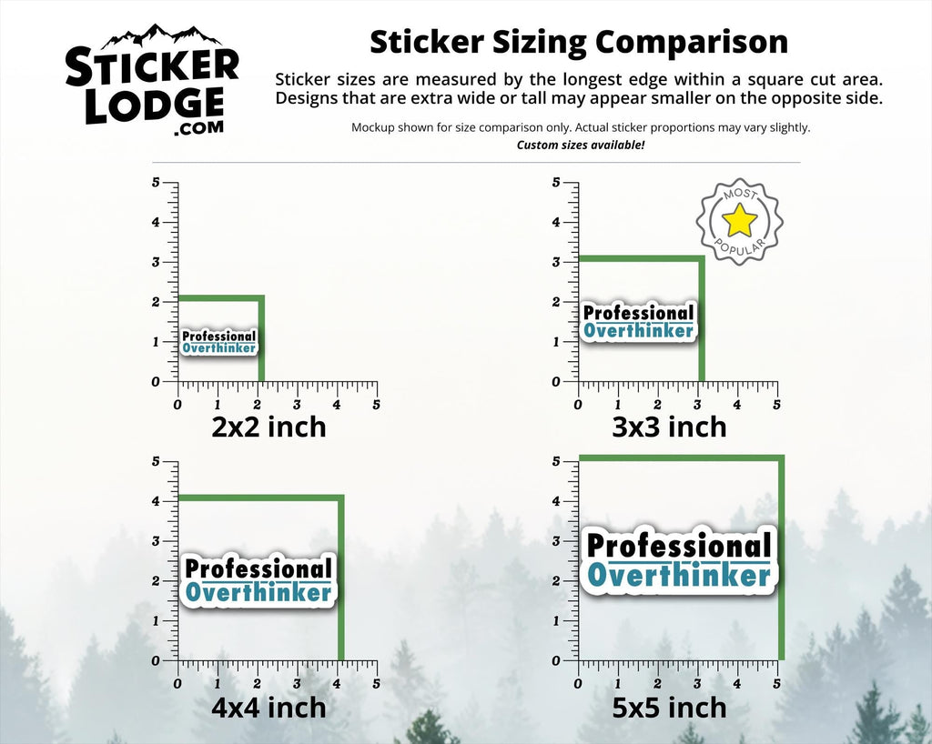 Professional Overthinker Vinyl Sticker
