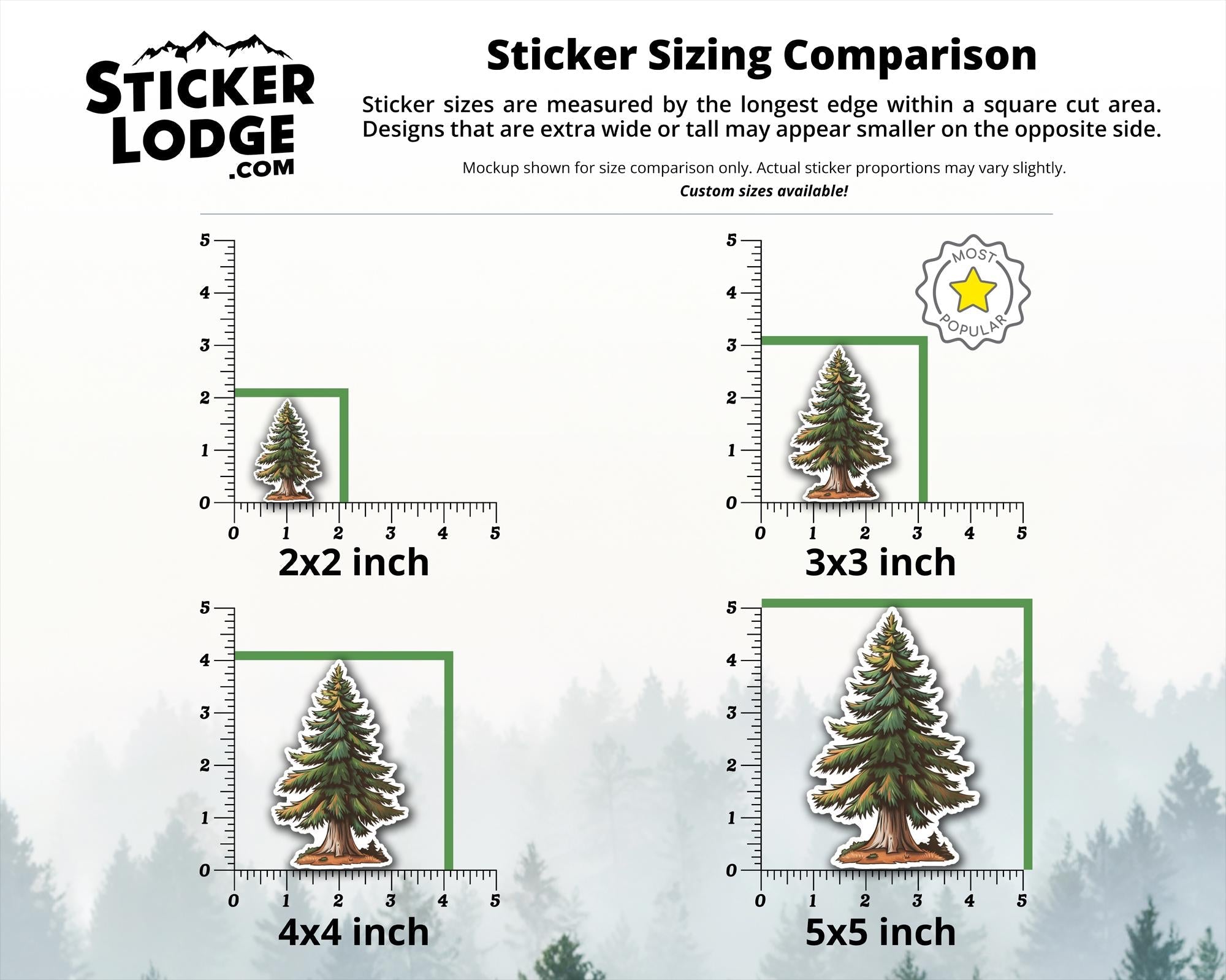 Majestic Redwood Tree Vinyl Sticker