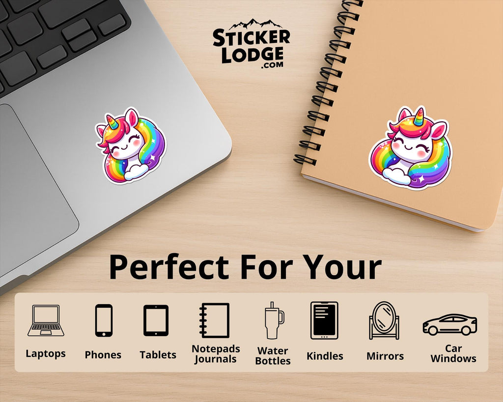 Rainbow Unicorn Vinyl Sticker