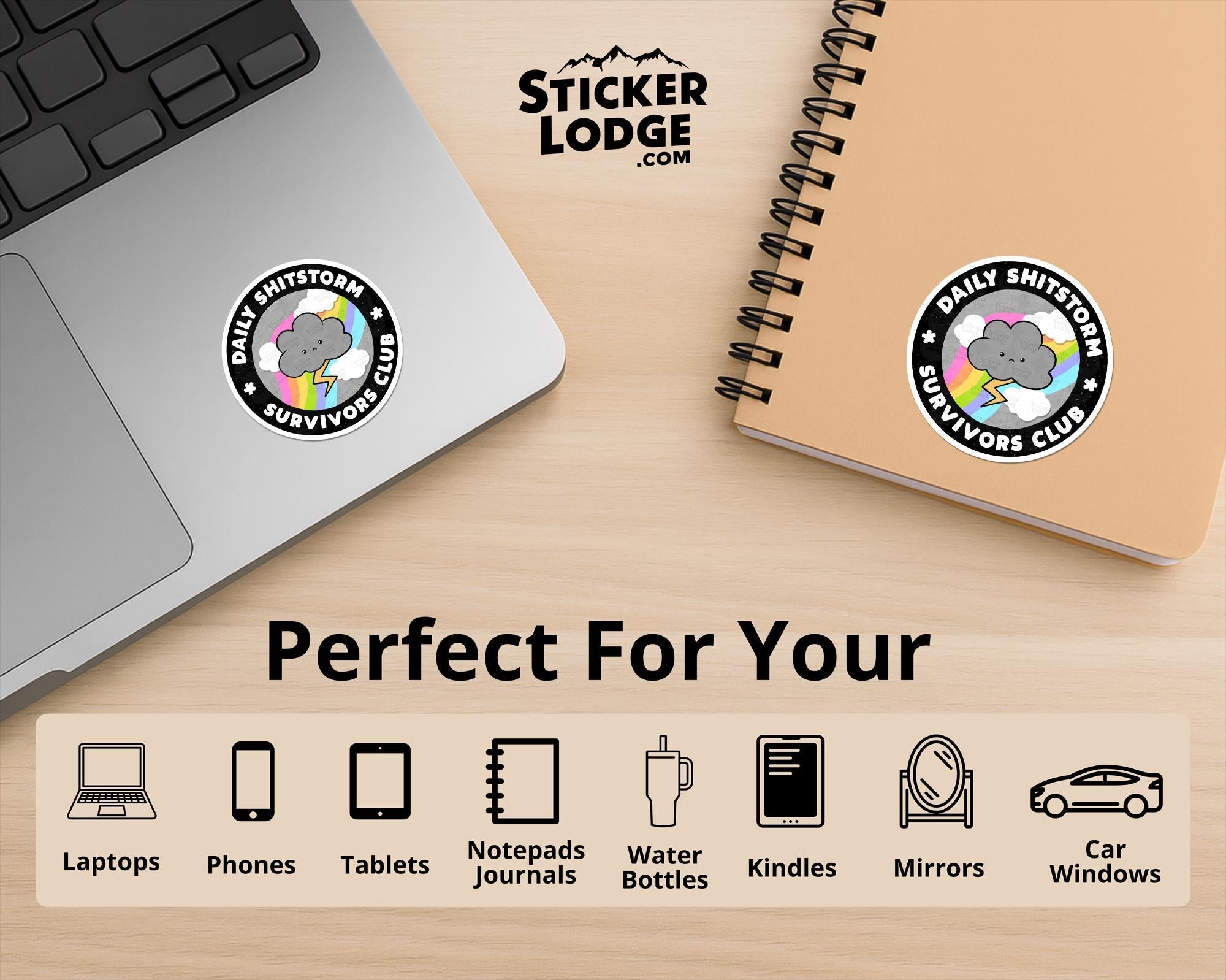 Daily Shitstorm Survivor Club Vinyl Sticker