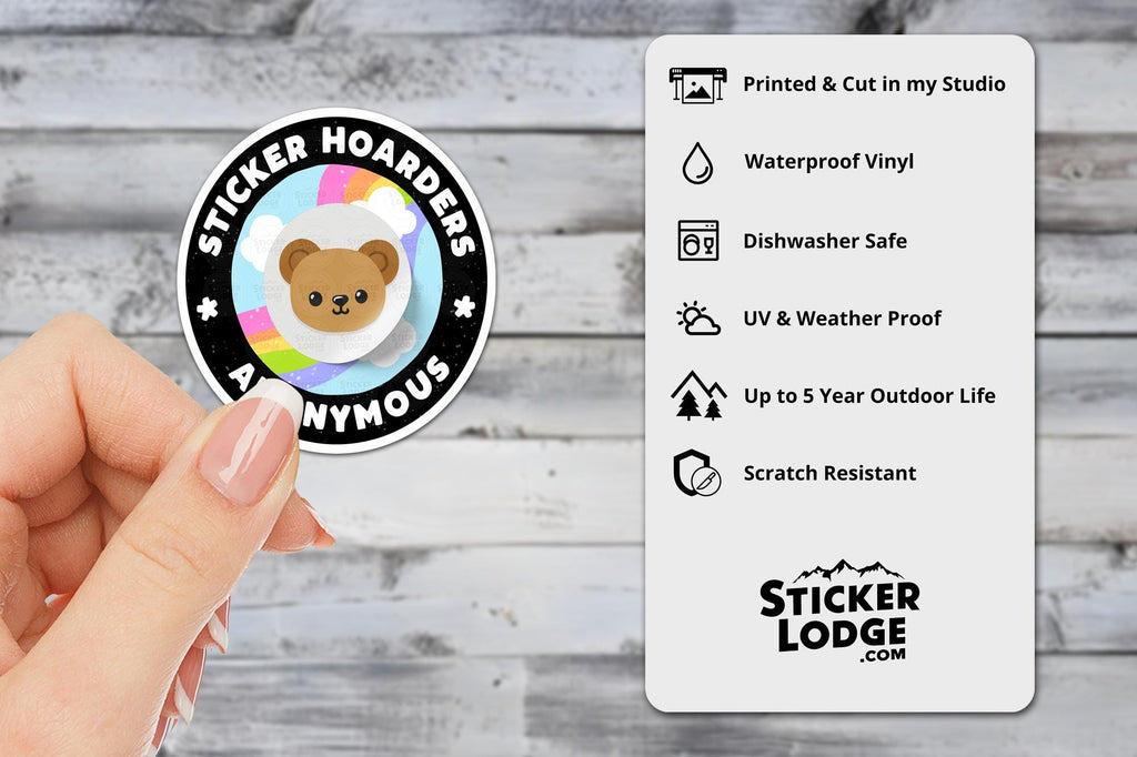 Sticker Hoarders Anonymous Vinyl Sticker
