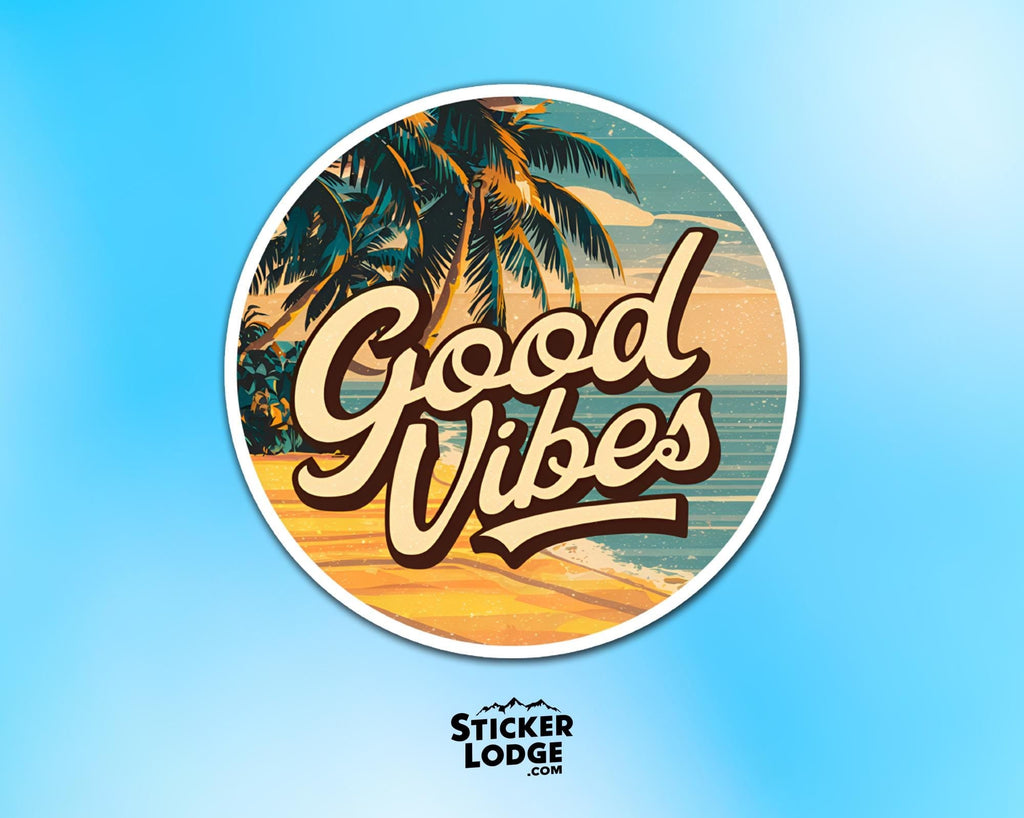 Good Vibes Vinyl Sticker