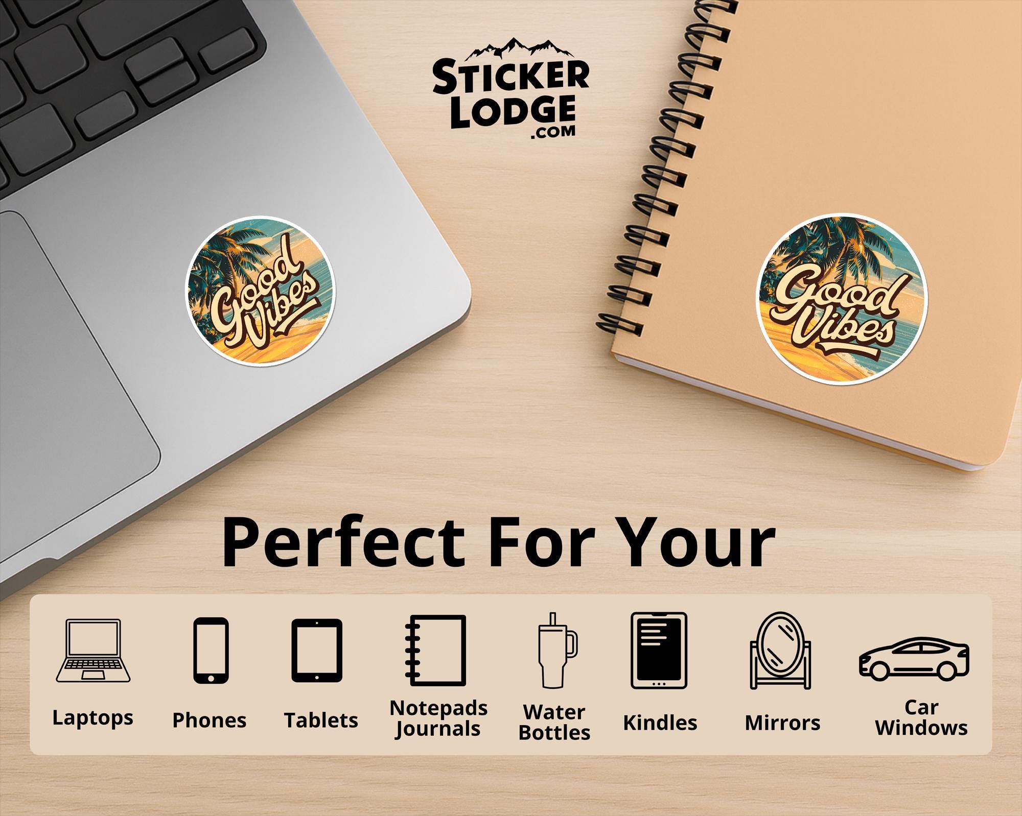 Good Vibes Vinyl Sticker