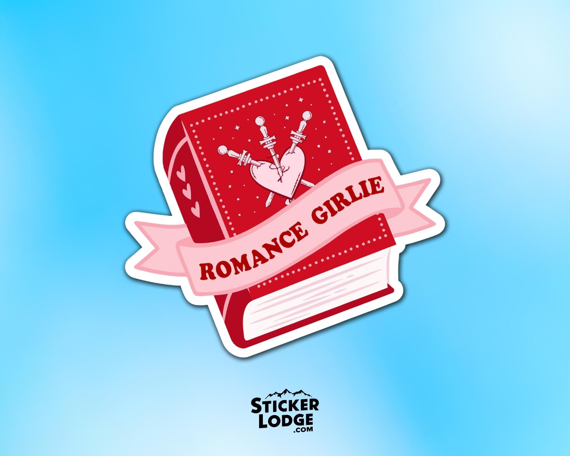 Romance Girlie Bookish Vinyl Sticker