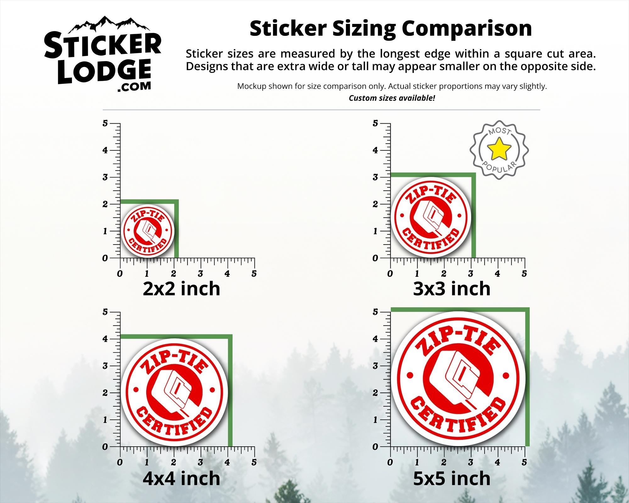 Zip Tie Certified Vinyl Sticker