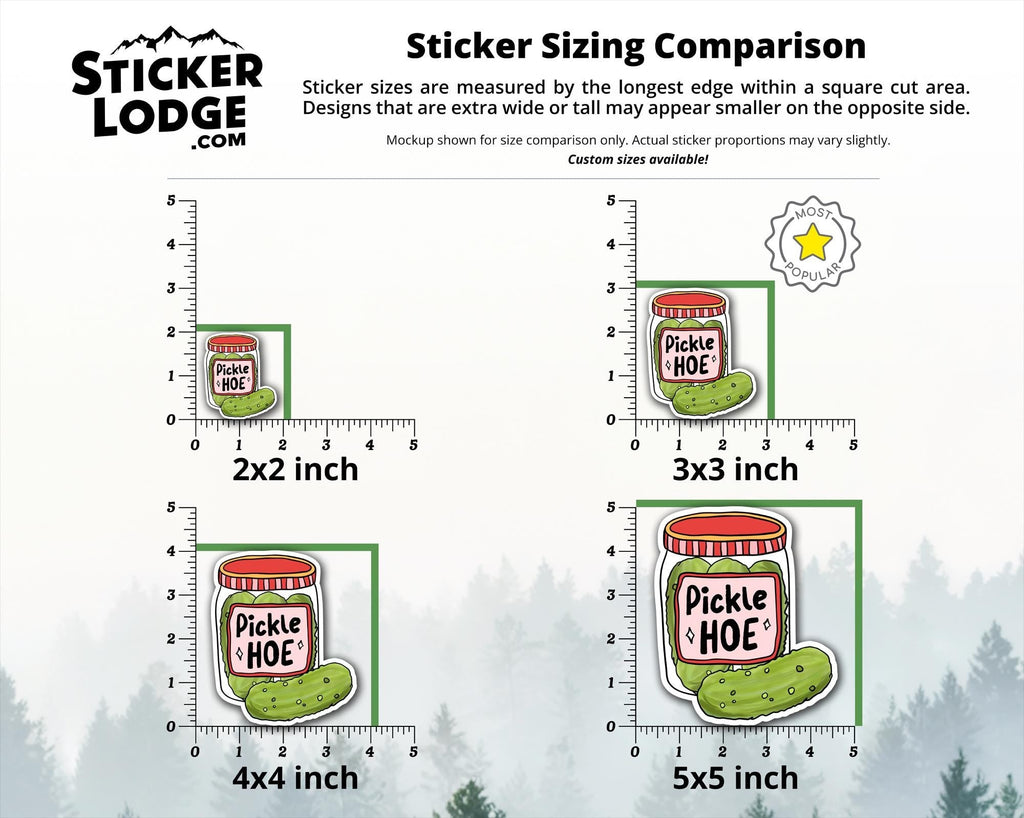 Pickle Hoe Vinyl Sticker