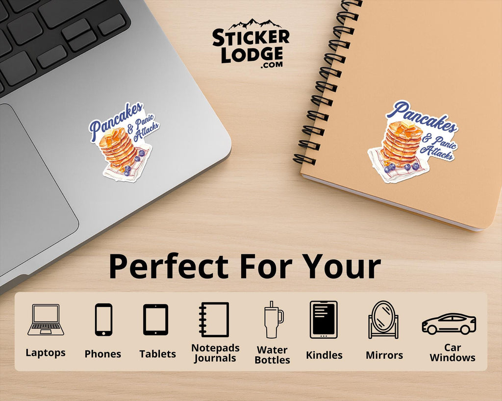 Pancakes and Panic Attacks Vinyl Sticker