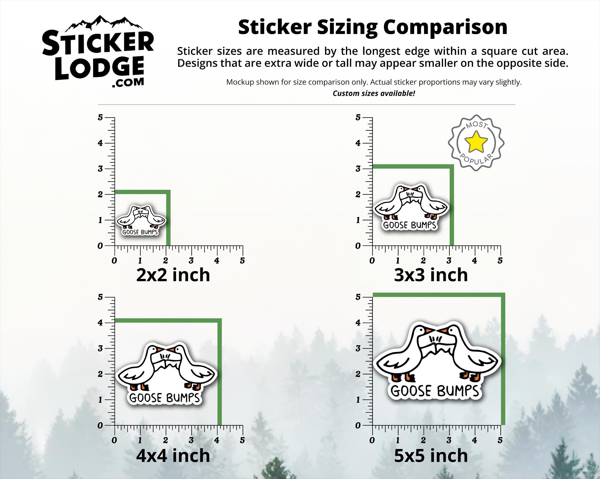 Goose Bumps Vinyl Sticker