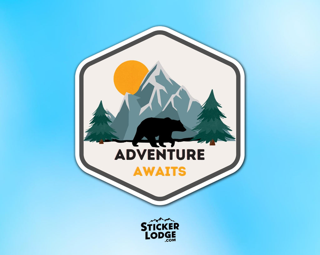 Adventure Awaits Nature Vinyl Sticker