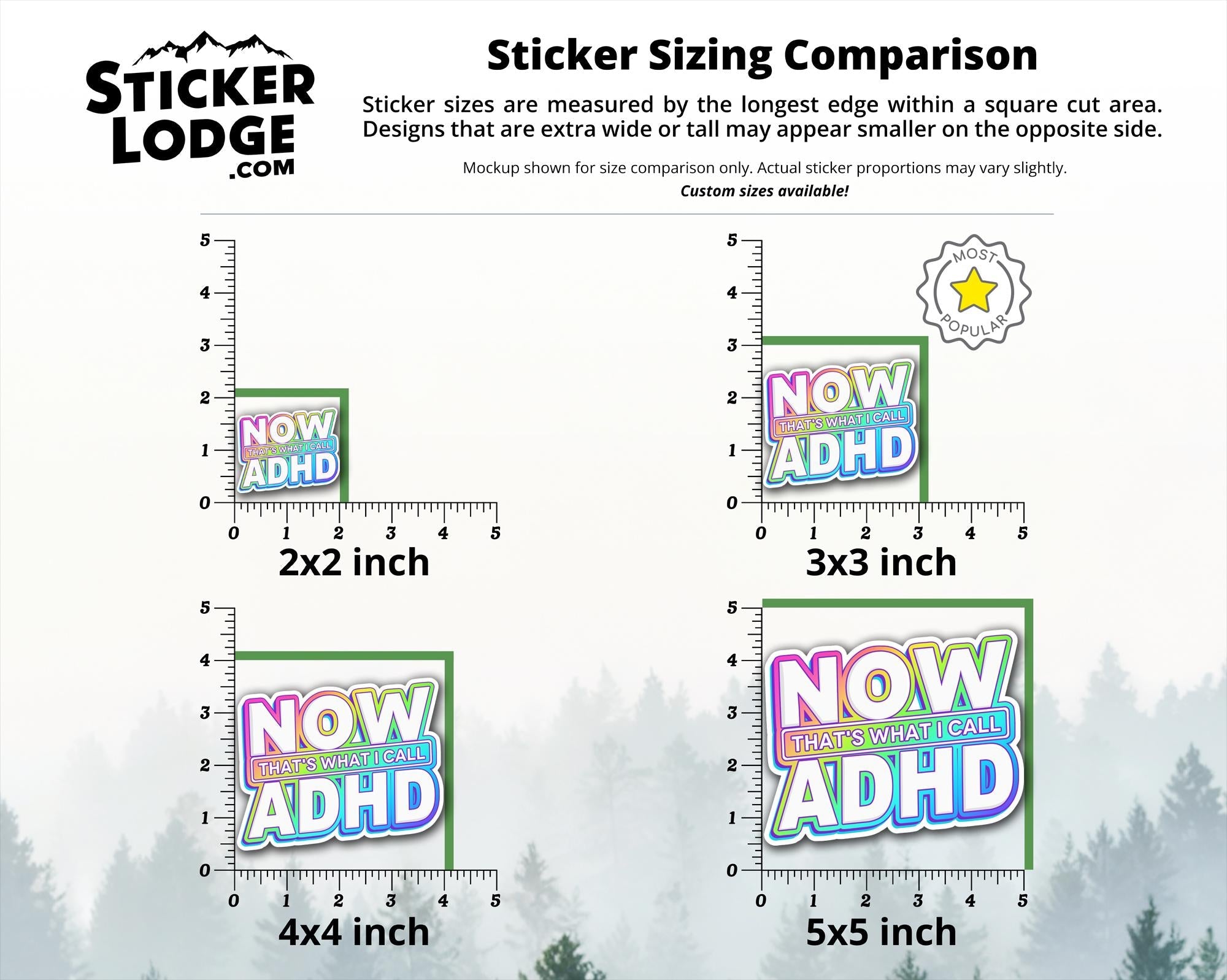 Now Thats What I Call ADHD Vinyl Sticker