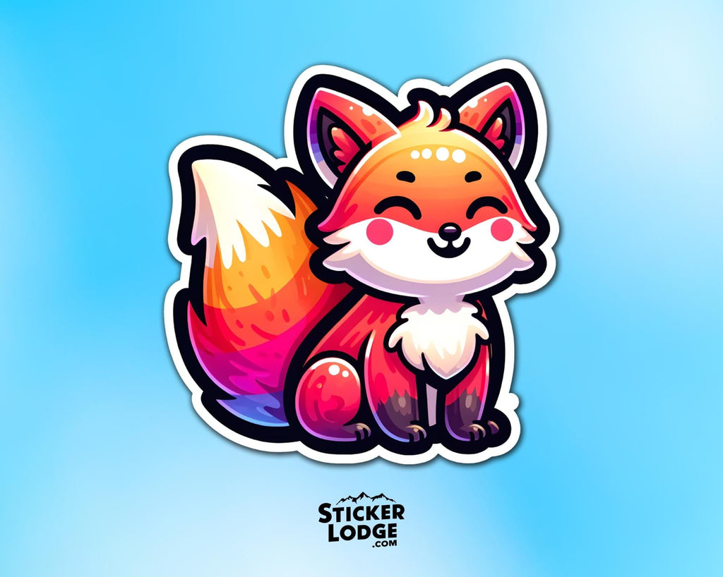 Kawaii Fox Vinyl Sticker