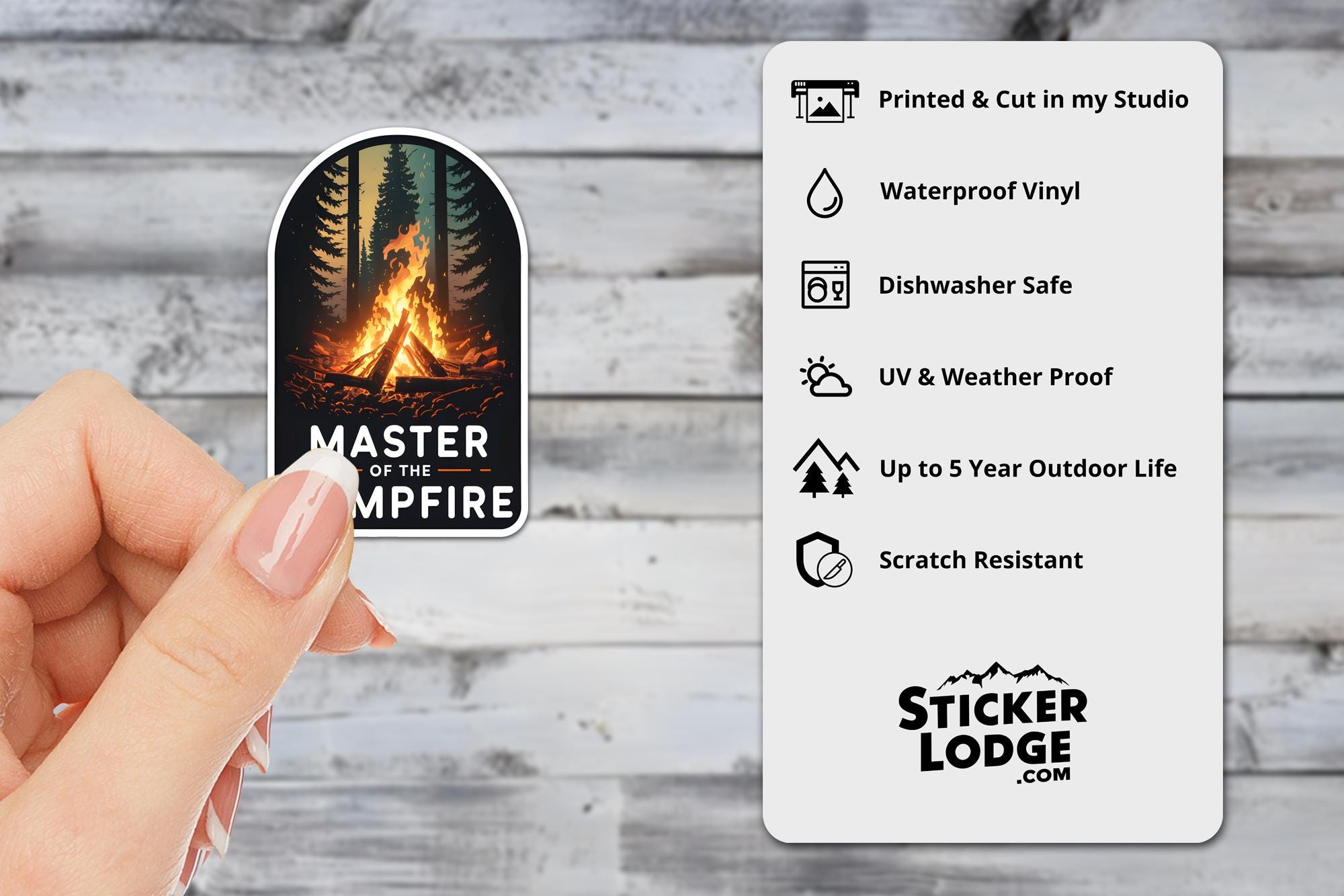 Master of the Campfire Vinyl Sticker