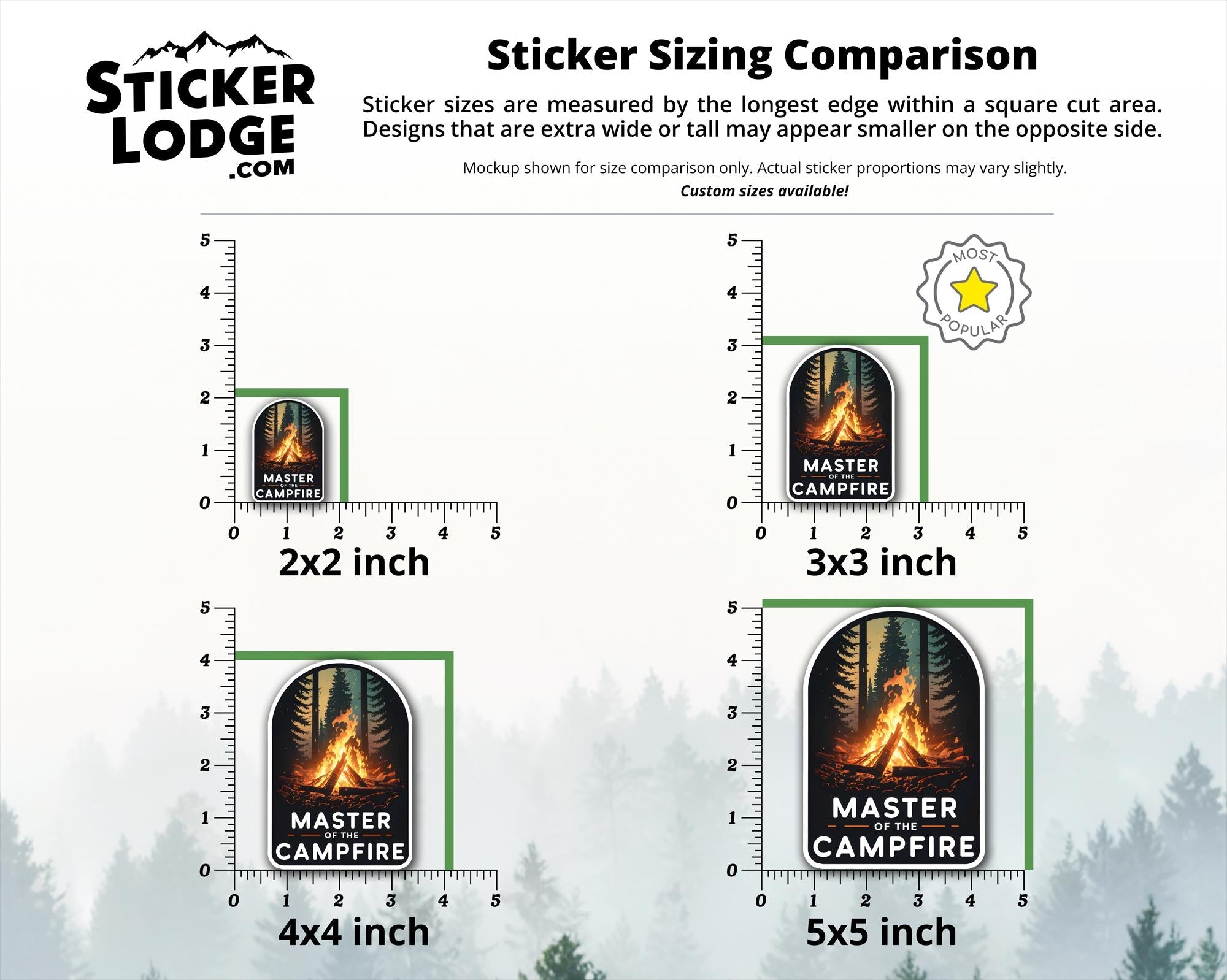 Master of the Campfire Vinyl Sticker