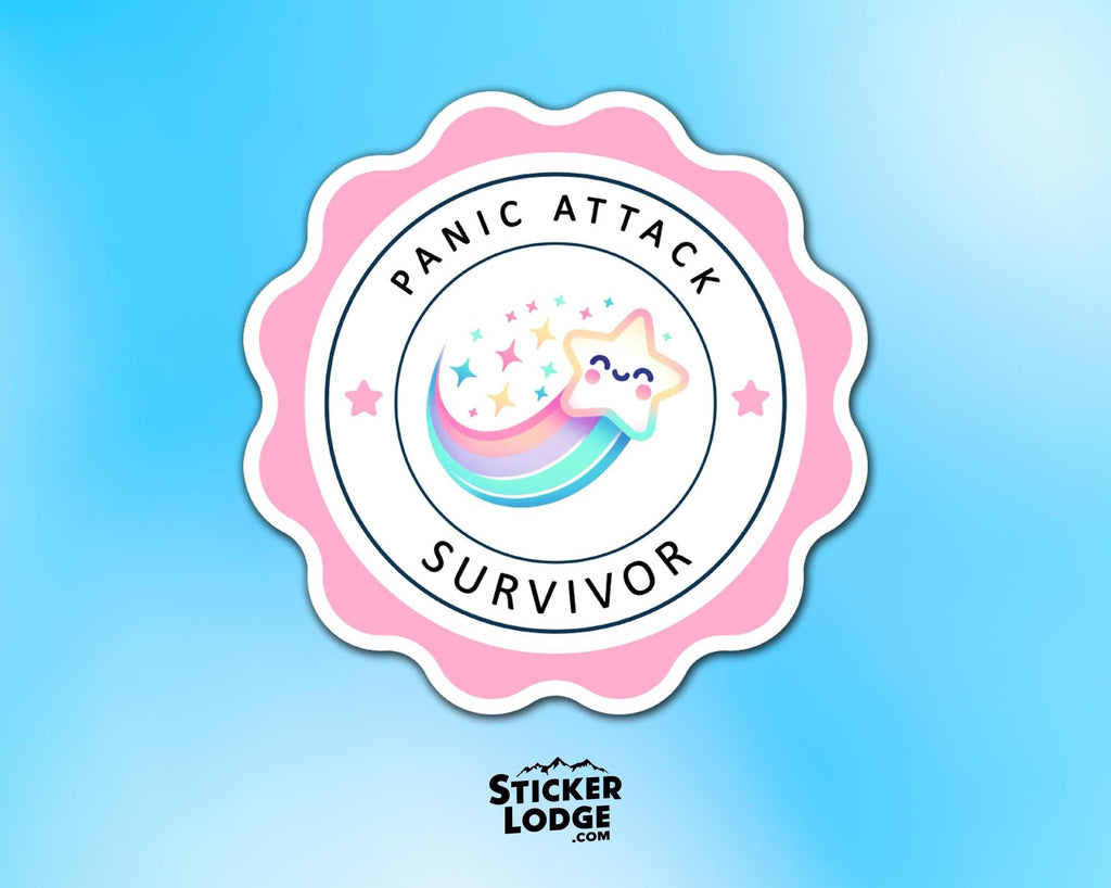 Panic Attack Survivor Vinyl Sticker
