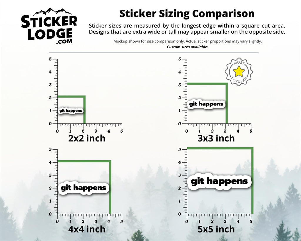 Git Happens Vinyl Sticker