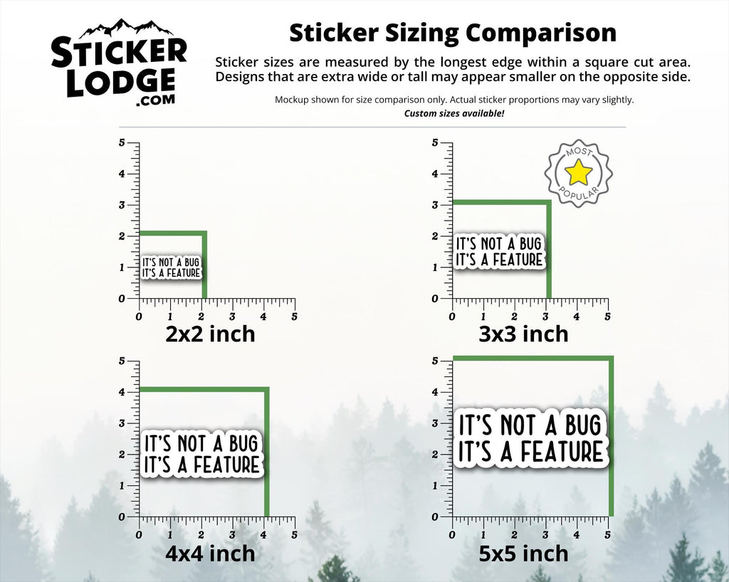 It's Not a Bug, It's a Feature Vinyl Sticker