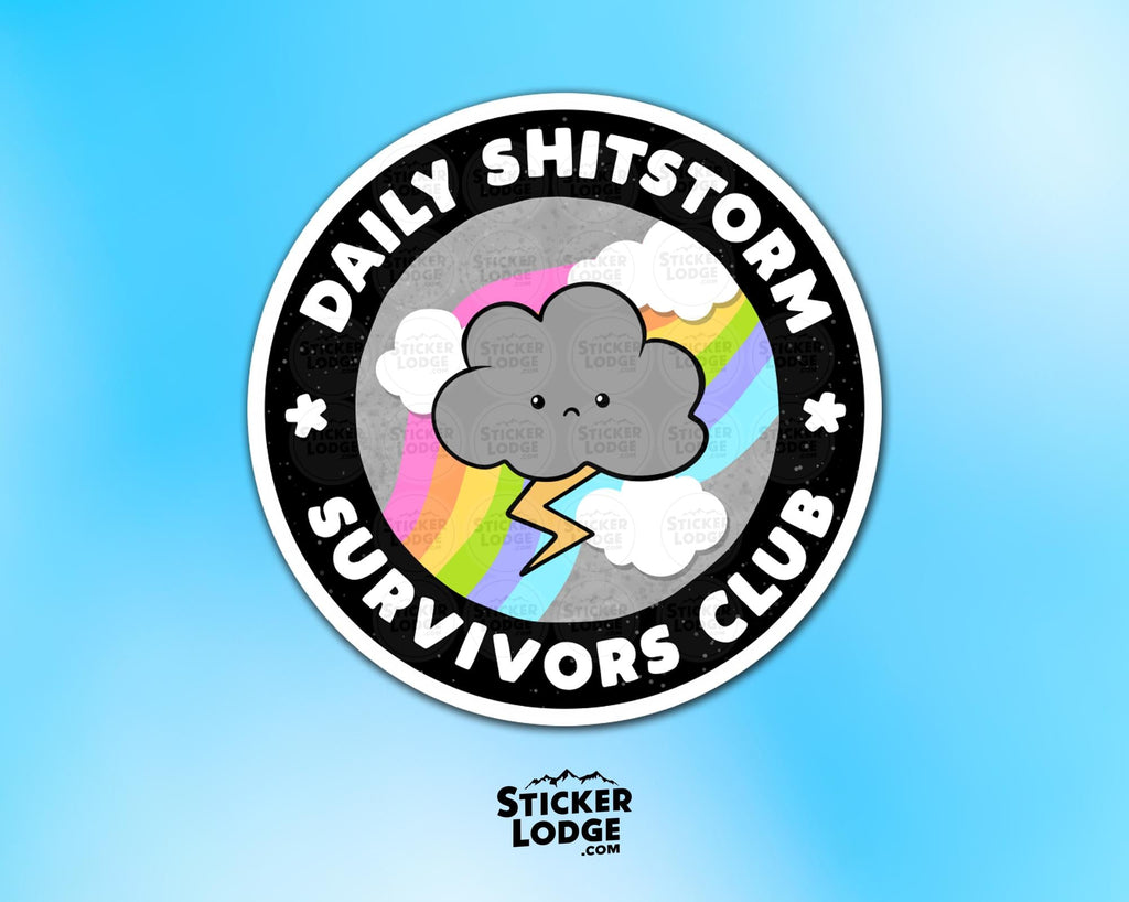 Daily Shitstorm Survivor Club Vinyl Sticker