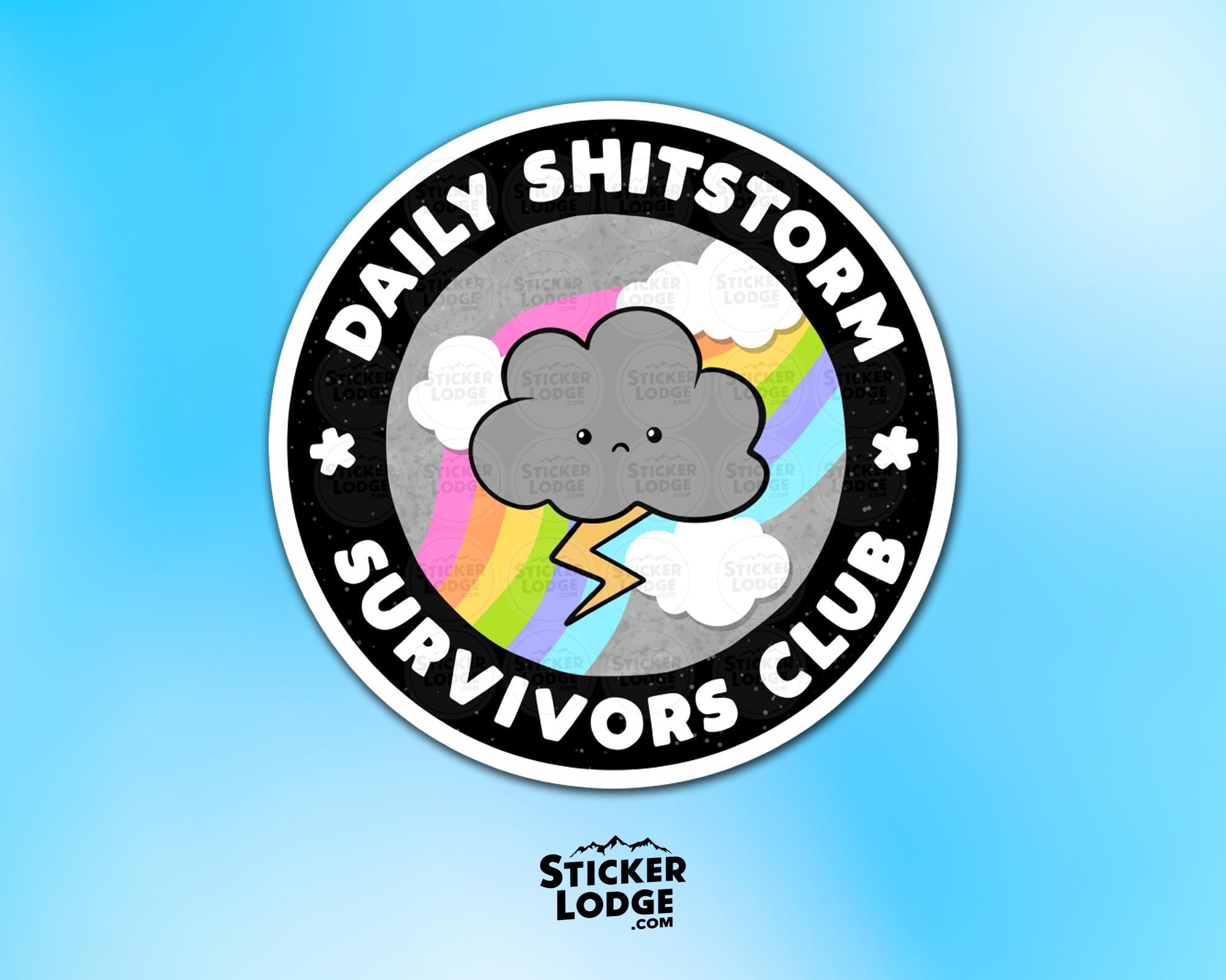 Daily Shitstorm Survivor Club Vinyl Sticker