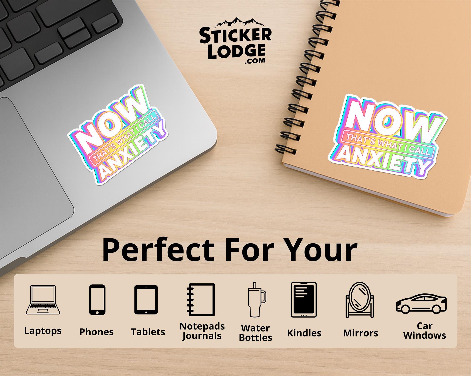 Now Thats What I Call Anxiety Vinyl Sticker