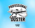 Professional Crop Duster Vinyl Sticker