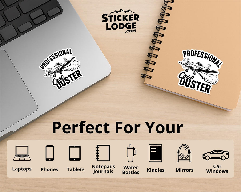 Professional Crop Duster Vinyl Sticker