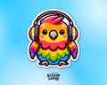 Kawaii Parrot Vinyl Sticker