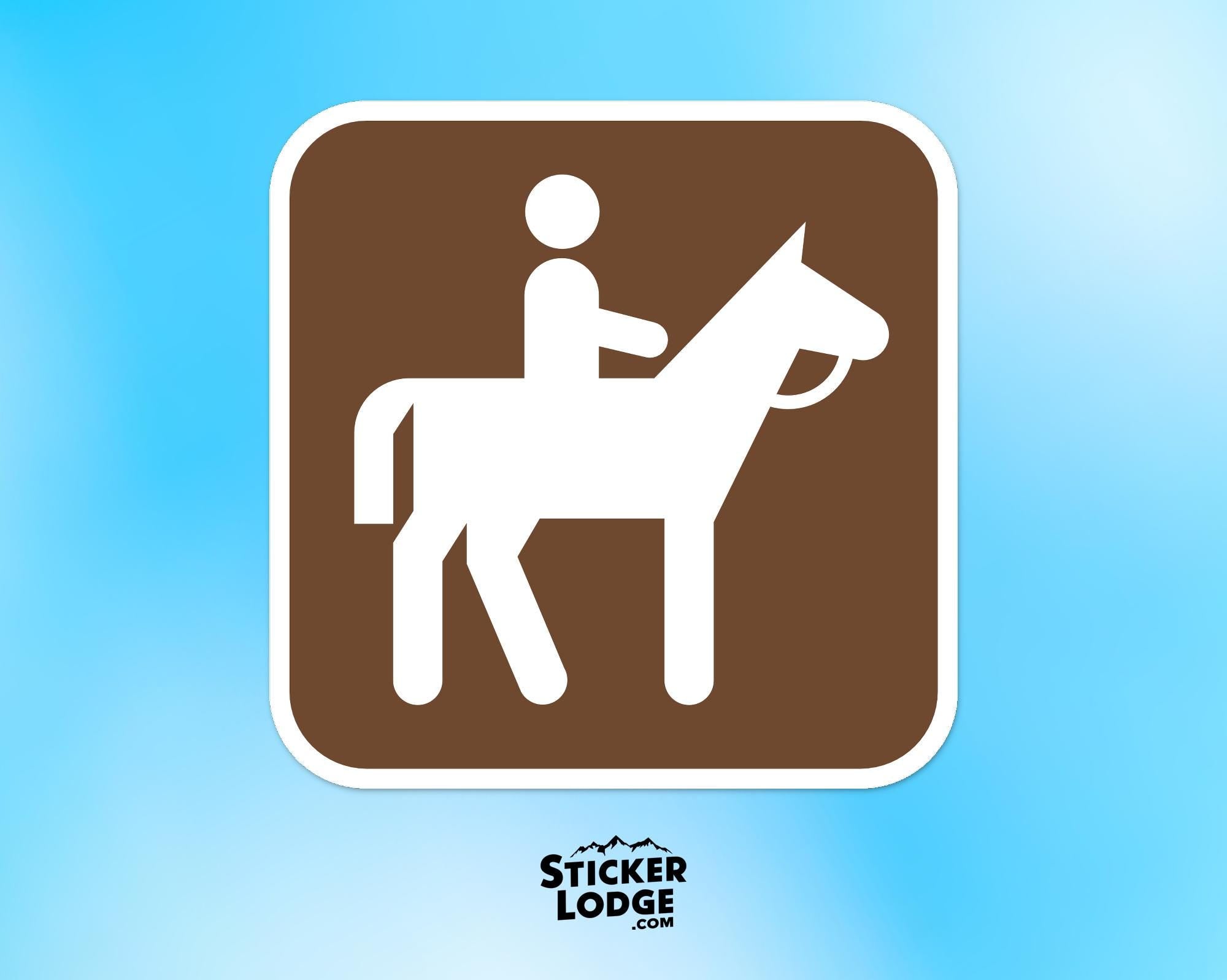 NPS Horseback Riding Icon Vinyl Sticker