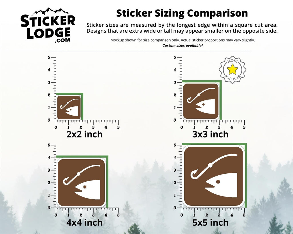NPS Fishing Vinyl Sticker