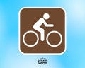 Bicycle Trail National Park Symbol Vinyl Sticker