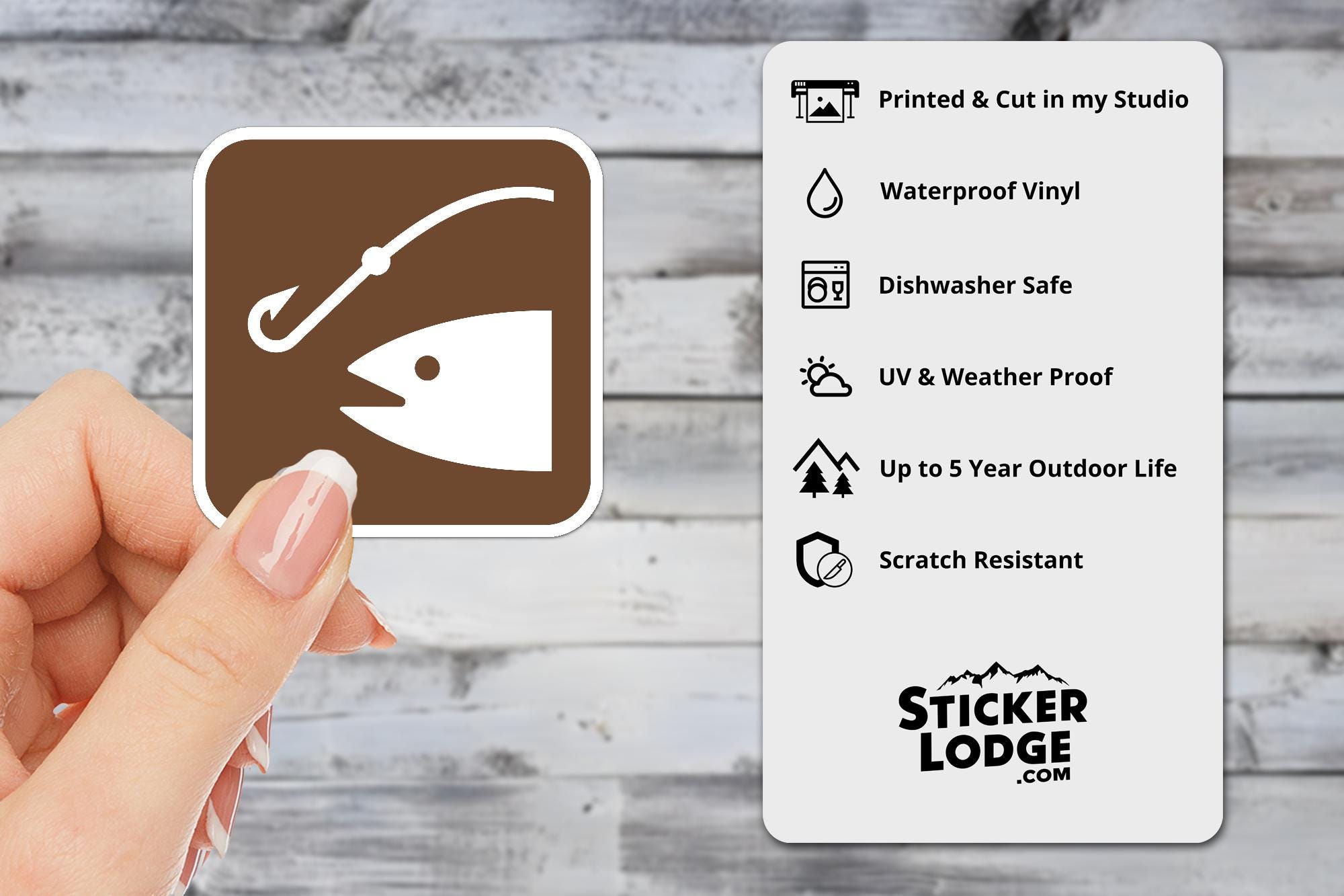 NPS Fishing Vinyl Sticker