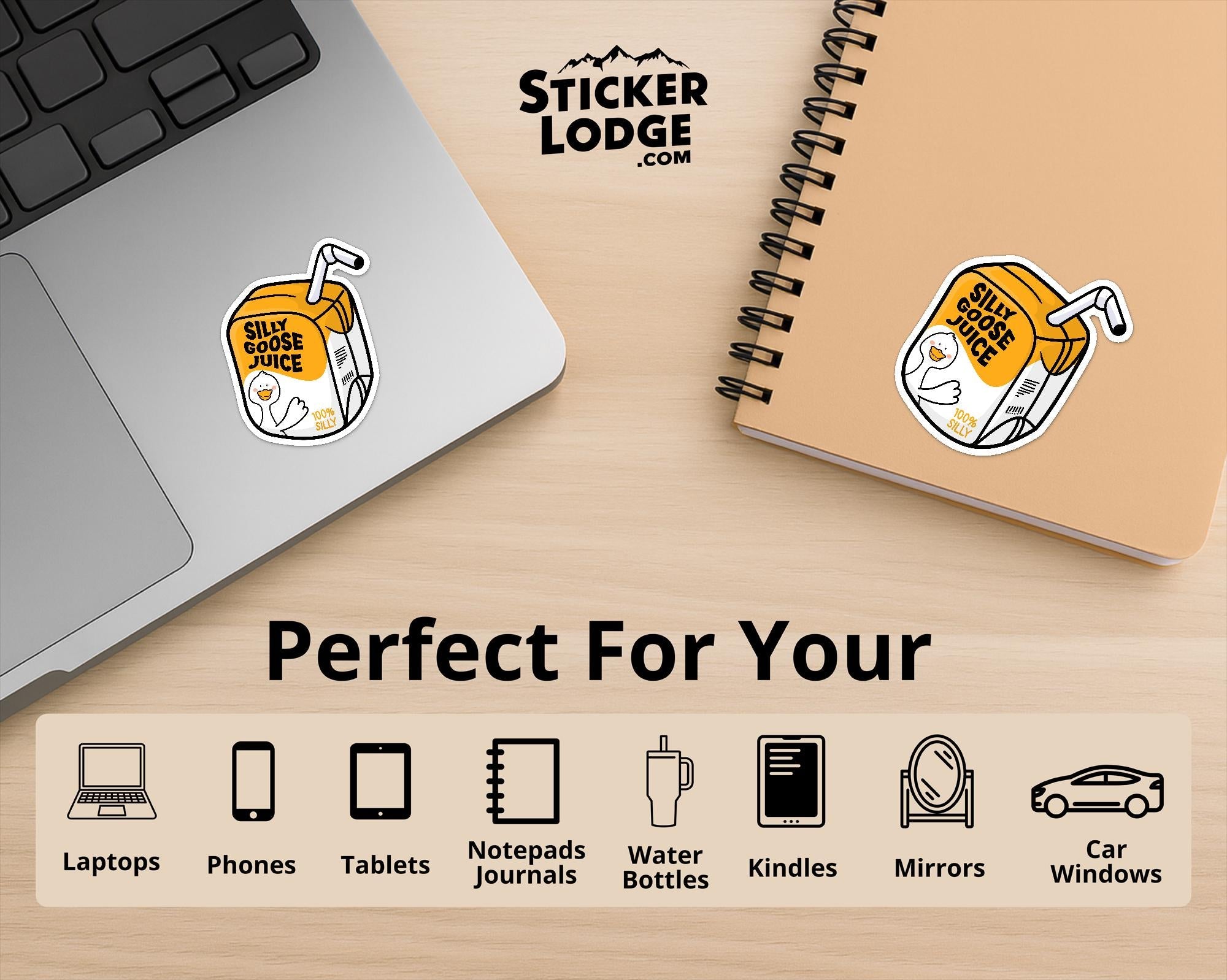 Silly Goose Juice Vinyl Sticker